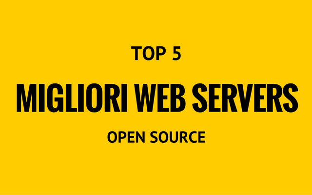 migliori web servers open source