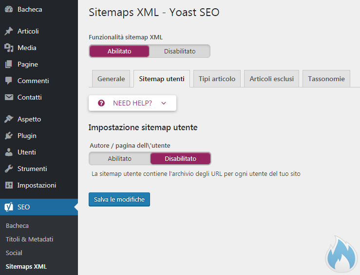SEO Yoast Guida Completa Sitemaps XML Sitemap Utenti